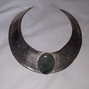 Eygptian style choker necklace with jasper stone